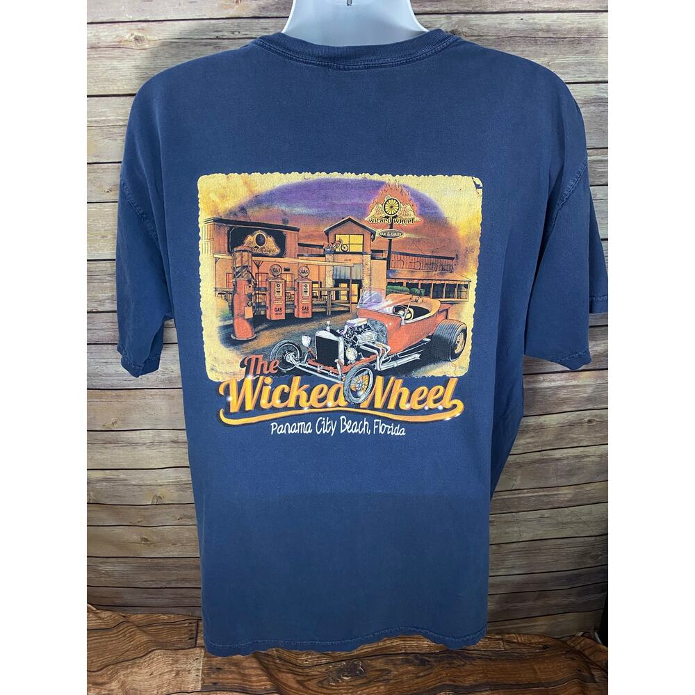 The Wicked Wheel Bar & Grill T-Shirt Men’s Size XL Panama City Beach Florida